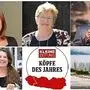 Die Kulturnominierten von links: Ursula Sick, Elisabeth Sickl, Alfred Riedl, Ute Korell und Ulrike Baumgartner
