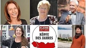 Die Kulturnominierten von links: Ursula Sick, Elisabeth Sickl, Alfred Riedl, Ute Korell und Ulrike Baumgartner