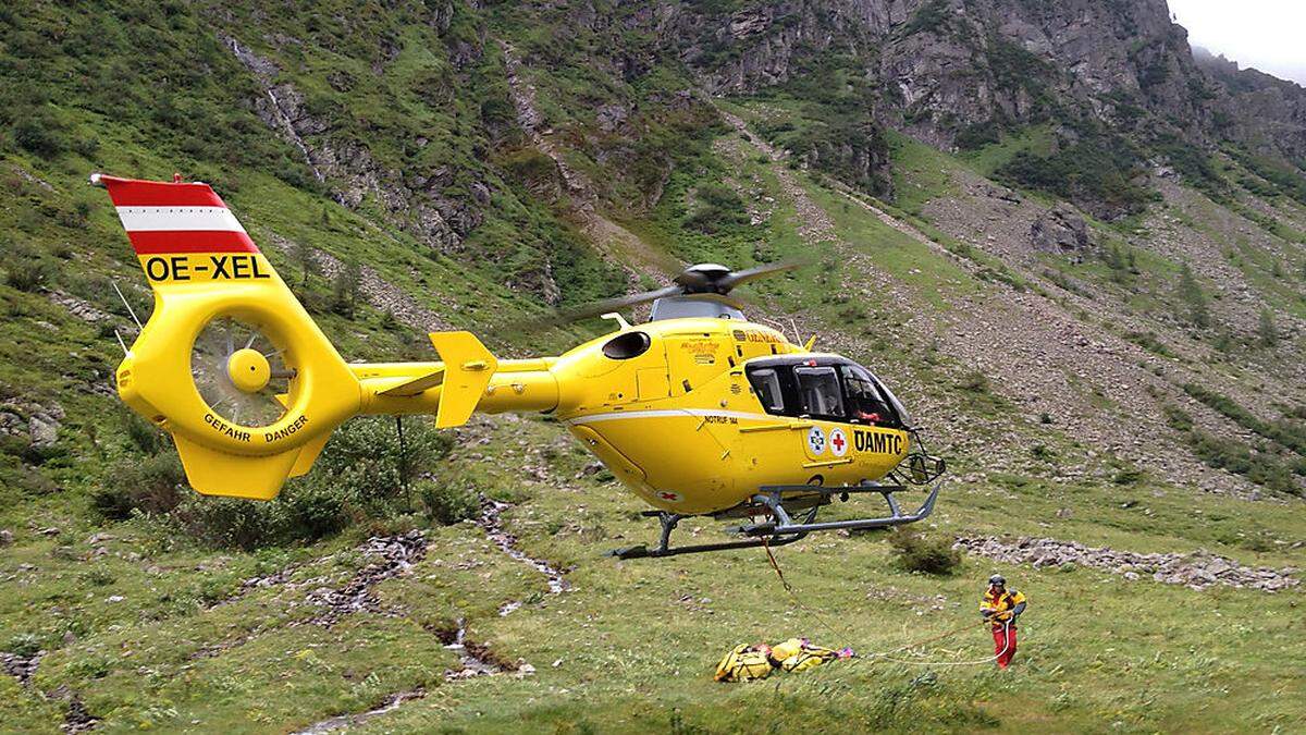 Rettungshubschrauber C14 war im Einsatz