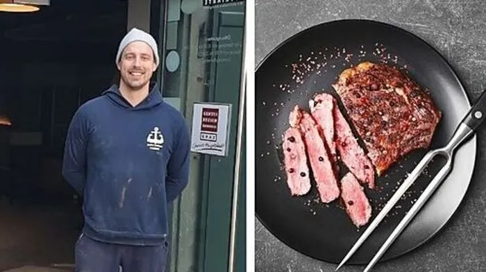 Daniel Marg in Arbeitermontur: Nach dem Umbau wird er Steak und Currywurst, aber auch Vegetarisches servieren