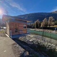 Die Messstation an der Isel in Oberlienz erfasst neben den üblichen Parametern wie Wasserstand und Wassertemperatur zukünftig auch den Geschiebetransport