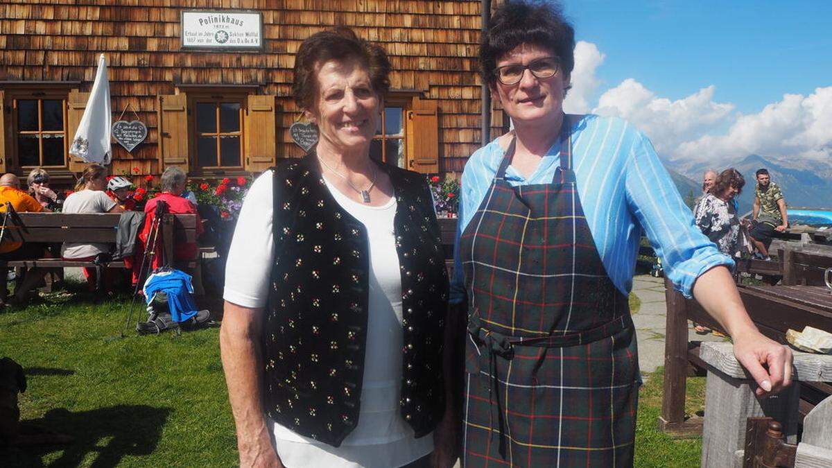 Marianne und Neli Gussnig waren ein eingespieltes Team: Heuer war ihr letztes Jahr auf der Polinikhütte, deren Blütenpracht immer wieder bei der Blumenolympiade punkten konnte