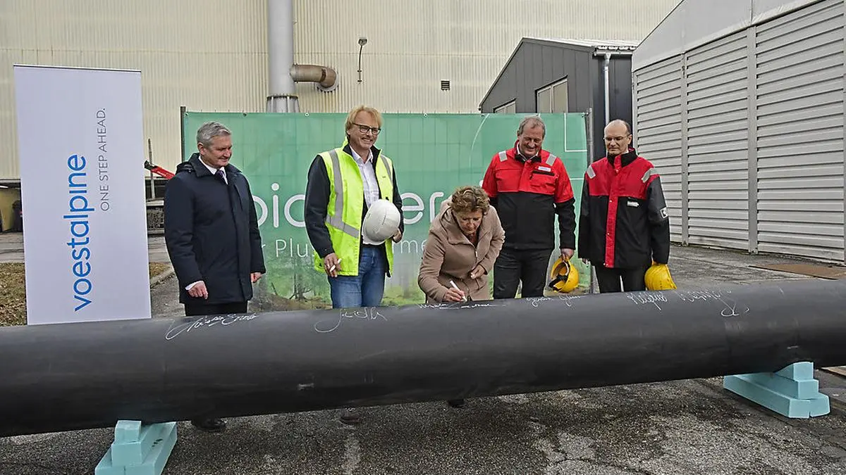 In der Vorwoche fand der Spatenstich auf dem Voestalpine-Gelände statt