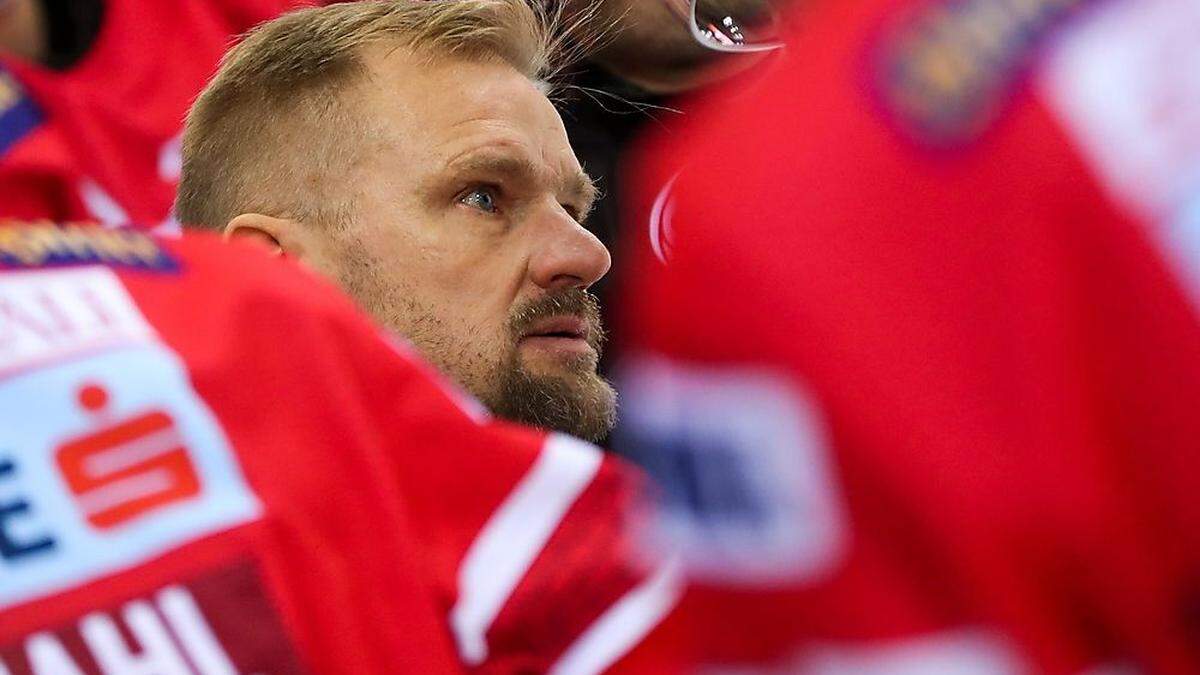 KAC-Trainer Petri Matikainen ist mit seiner Mannschaft auf einem guten Weg