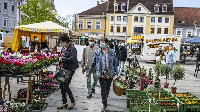 Aufgrund der Corona-Krise war der Wochenmarkt am Mittwoch und der Frischemarkt am Freitag in Völkermarkt verboten.