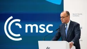 Der deutsche Kanzler eröffnete die Konferenz in München.