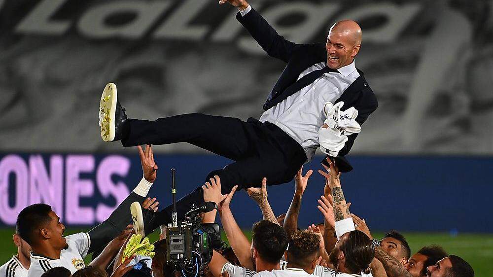 Zinedine Zidane wurde gefeiert
