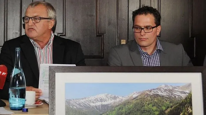 Heilingbrunner mit Kraftwerksgegner Benjamin Schaller 