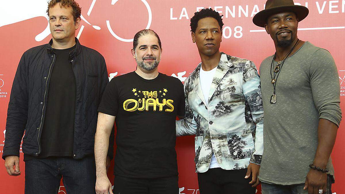 Vince Vaughn, Regisseur Craig Zahler, Tory Kittles und Michael Jai White stellen in Venedig ihren umstrittenen Film &quot;Dragged Across Concrete&quot; vor