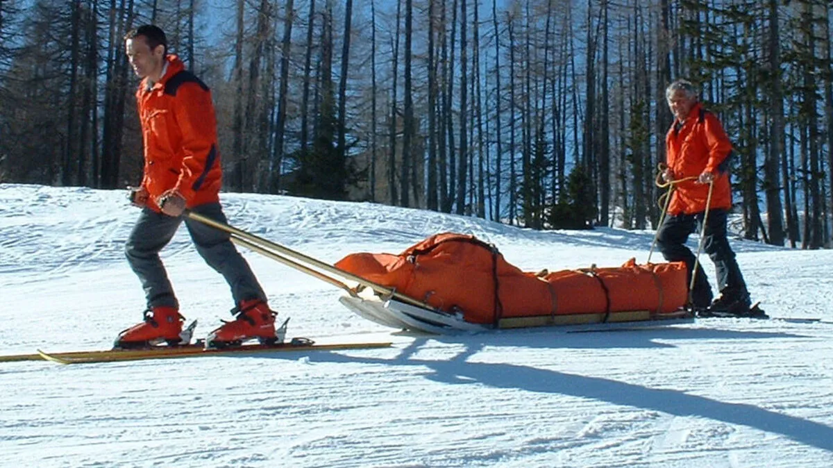 Die schwerverletzte Frau wurde mit einem Akja ins Tal gebracht