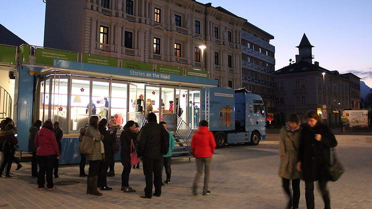 Villach ist heute noch (10 bis 16 Uhr) die erste Station in Österreich für den &quot;Reformations-Truck&quot;