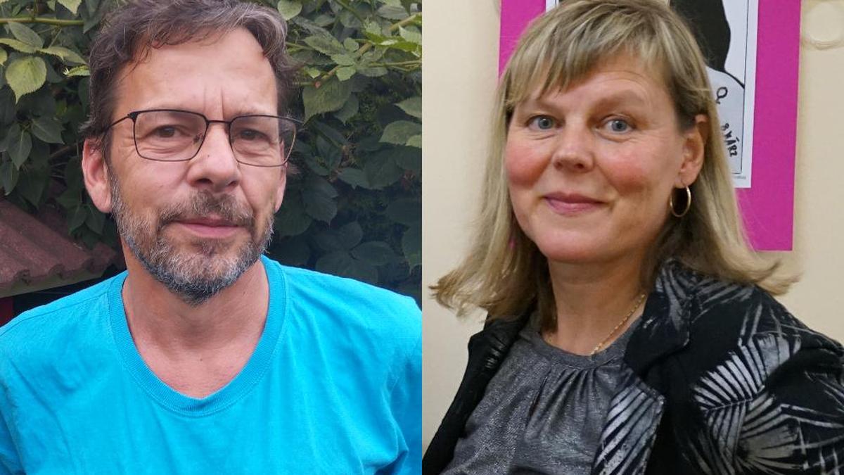 Die Regionalkoordinatoren der Caritas: Michael Fürnschuß (Deutschlandsberg) und Sabine Spari (Voitsberg)