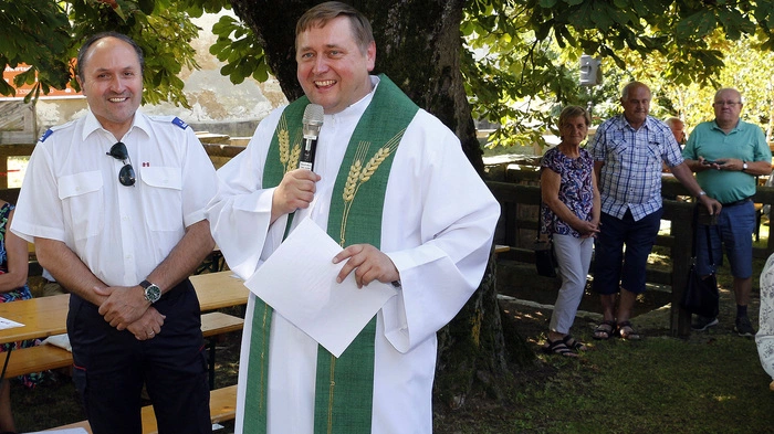 Kaplan Jozef Hertling zelebrierte den Festgottesdienst.