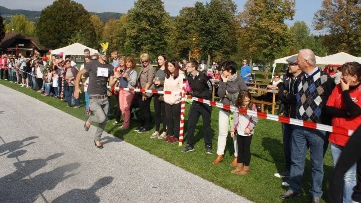 Die Männer machten beim Lauf eine gute Figur