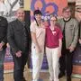 Thomas Lichtscheid, Raimund Sulzbacher, Praxisanleiterin Sandra Kara, Lehrling Lena, Obmannstellvertreter Fritz Zefferer und Jakob Kabas