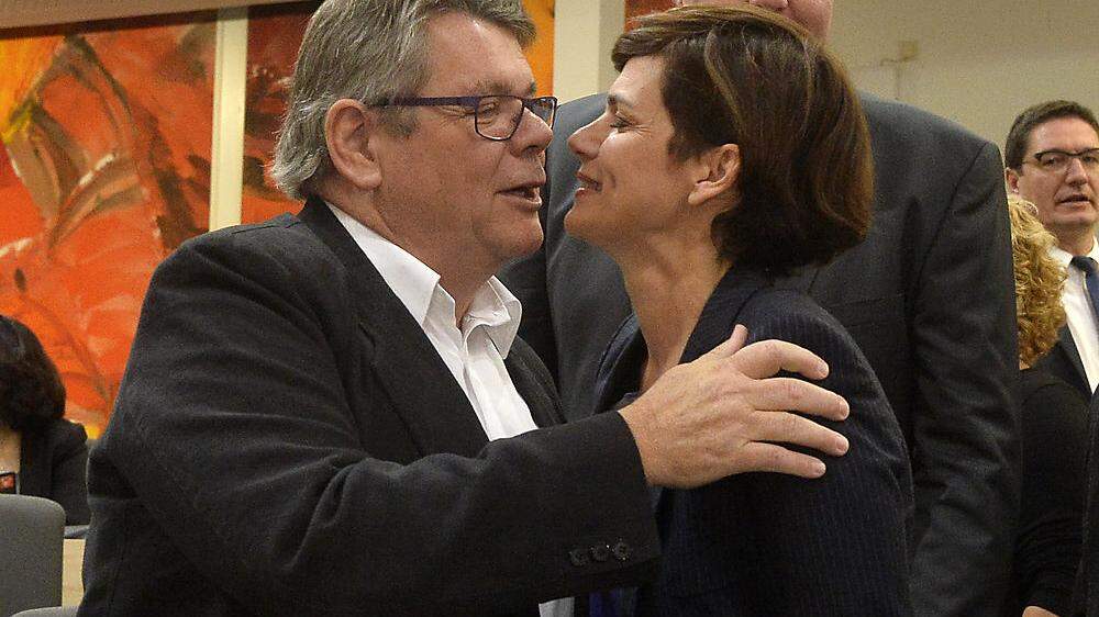 SPÖ-Chefin Pamela Rendi-Wagner und ÖGB-Präsident Wolfgang Katzian