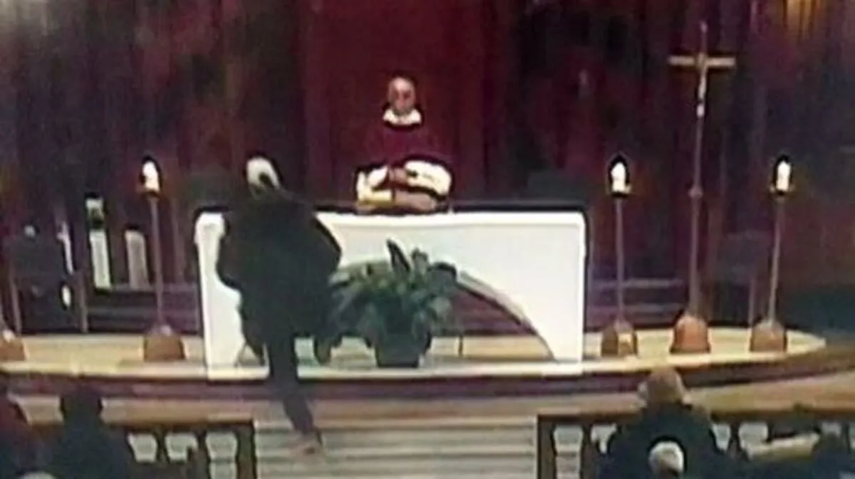 Hier ist der Angreifer vor der Attacke zu sehen