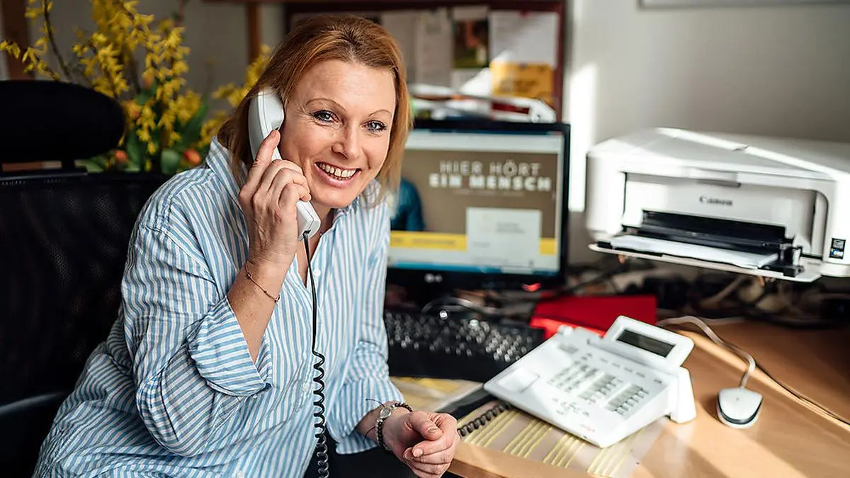 Die Caritas-MitarbeiterInnen beraten jetzt mehr telefonisch