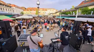 Der Benediktinerplatz ist bei jedem After-Work-Markt gut besucht