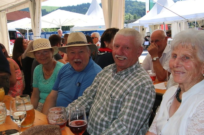 Am Samstag beim Sommerfest begeisterten die „Schilcherland Buam“ ihr Publikum.