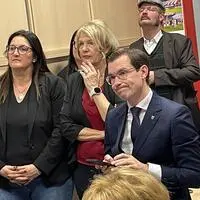 Zerknirschte Gesichter: Brucks SPÖ-Bürgermeisterin Andrea Winkelmeier und Stefan Hofer, SPÖ-Landtagsabgeordneter und Bürgermeister von Turnau. Links im Bild: Petra Weberhofer, die frühere SPÖ-Bürgermeisterin von St. Lorenzen