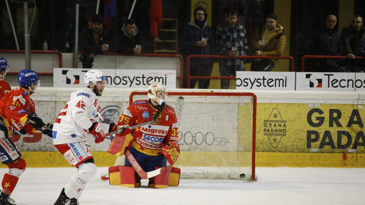 Überschaubarer Andrang beim KAC-Gastspiel in Asiago