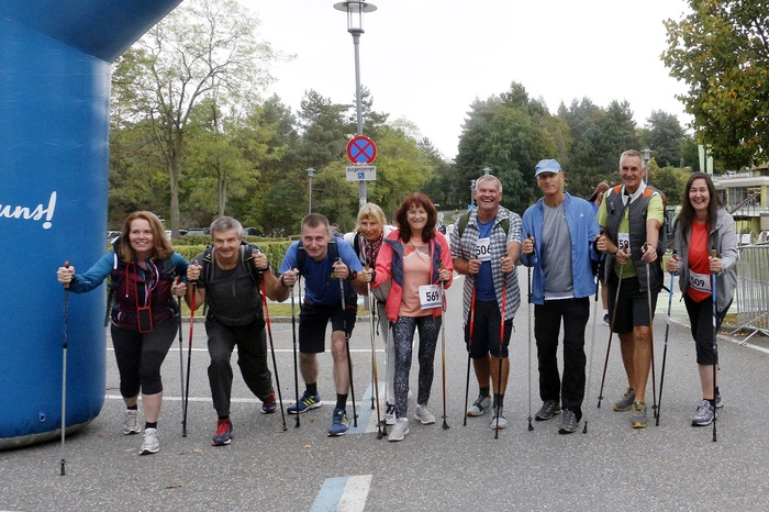Stark vertreten waren auch die Nordic Walker.