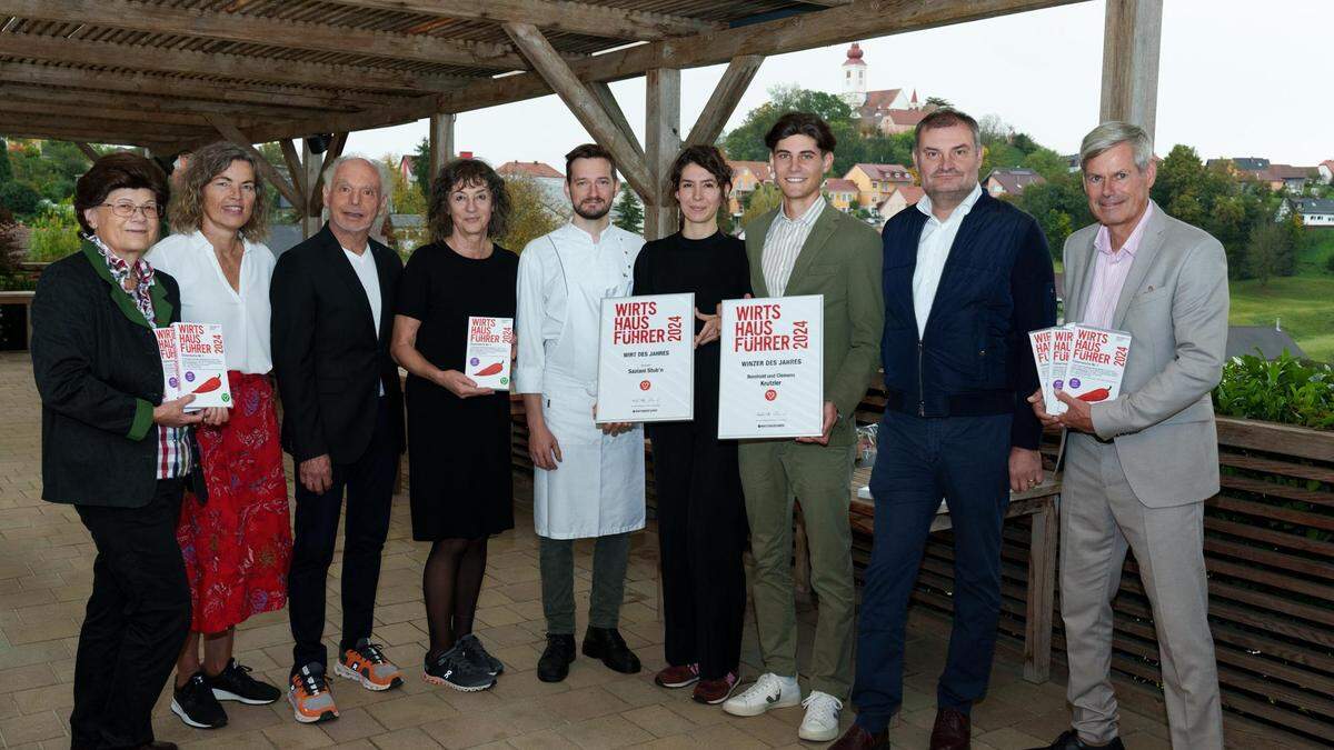 Wirt und Weingut des Jahres wurden vom Wirtshausführer 2024 in Straden ausgezeichnet