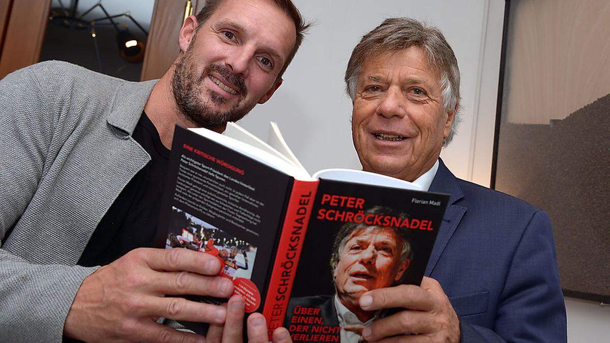 Autor Florian Madl mit Peter Schröcksnadel