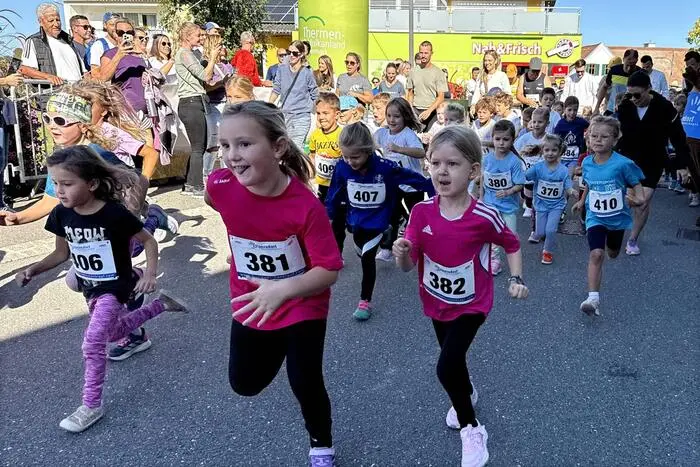 Auch der Nachwuchs kam beim Knirpsen-, Kinder- und Jugendlauf voll auf seine Kosten.