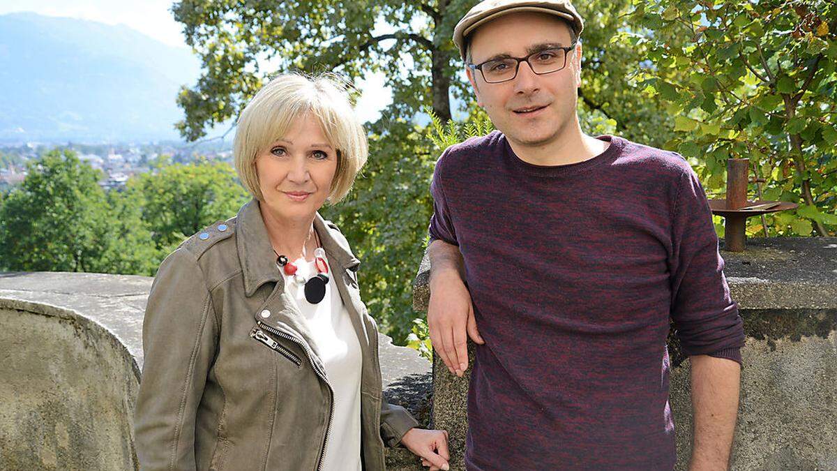 Claudia Funder von der Stadtkultur und Stefan Weis vom Museum Schloss Bruck 