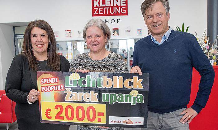 „Lichtblick“ ermöglicht: Doris Grit-Schwarz (links) und Vladimir Smrtnik 
