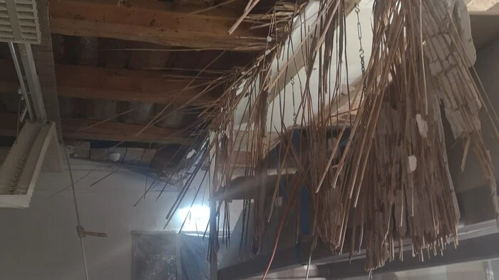 Die Staubentwicklung ließ die Brandmelder anschlagen...