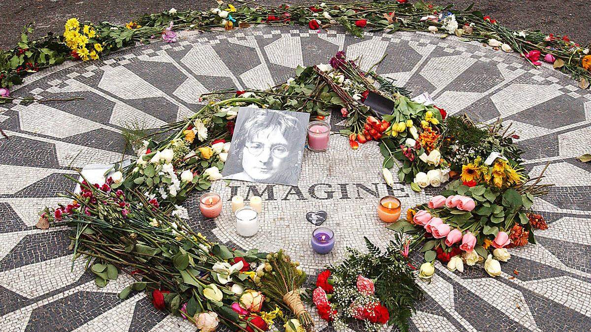 Das &quot;Strawberry-Fields-Memorial&quot; in New York City