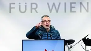 FPÖ-Bundesparteiobmann Herbert Kickl im Rahmen des Wahlkampfauftaktes der FPÖ Wien 