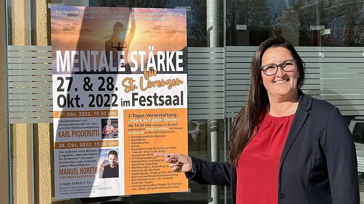 Bürgermeisterin Petra Weberhofer organisierte die Veranstaltung 