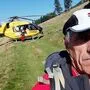 Mit dem Hubschrauber musste die Wanderin geborgen werden.