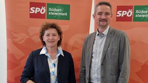 Landesrätin Ursula Lackner und der SPÖ-Regionalvorsitzende Martin Weber
