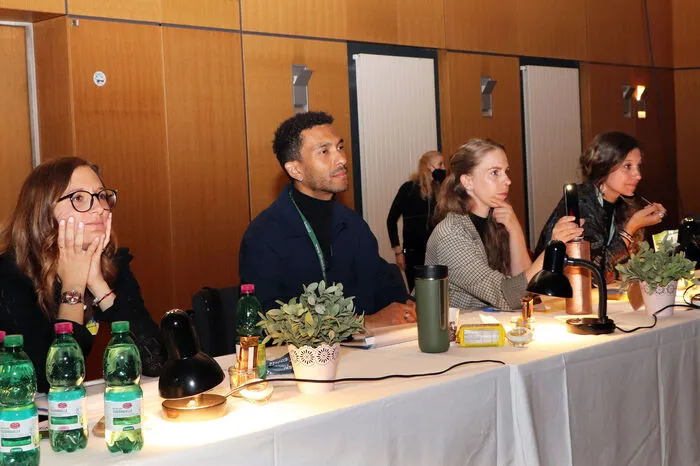 Die Fachjury von Links: Ina Trabesinger, Mariusz Crovid, San Lane und Anja-Katharina Bichler.