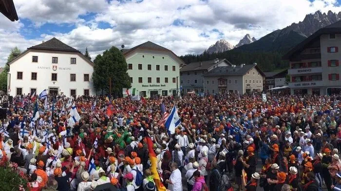 Die Chorparade in Innichen ist der Höhepunkt der Veranstaltung