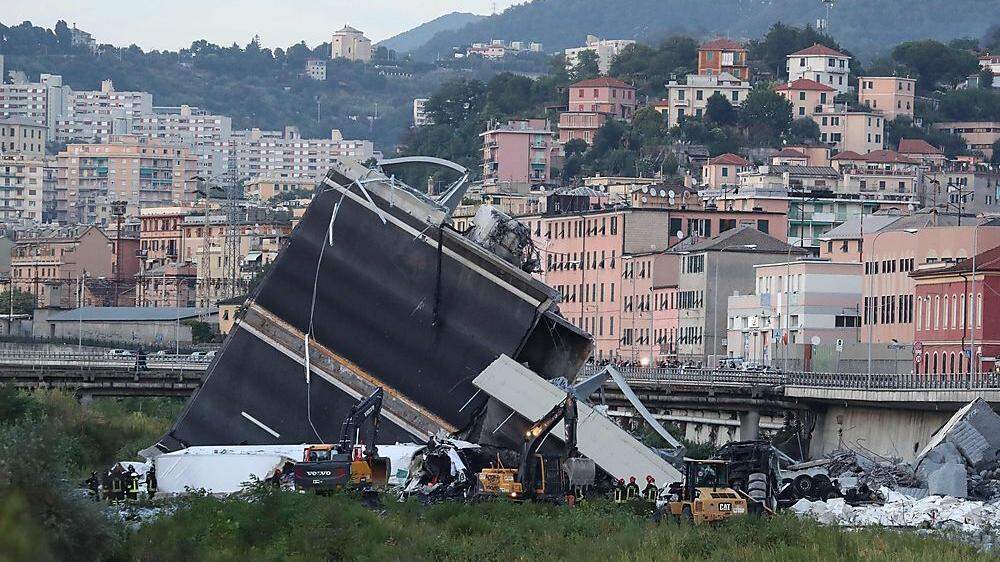 Ausnahmezustand in Italien nach dem Einsturz einer Autobahnbrücke
