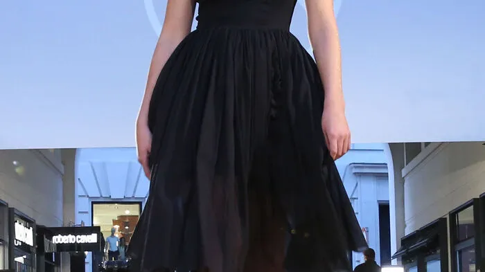 Model-Nachwuchs Anna Ermakova-Becker eröffnete den Modereigen der "Vogue Fashion's Night Out", die in Wien das zweite Mal stattfand.