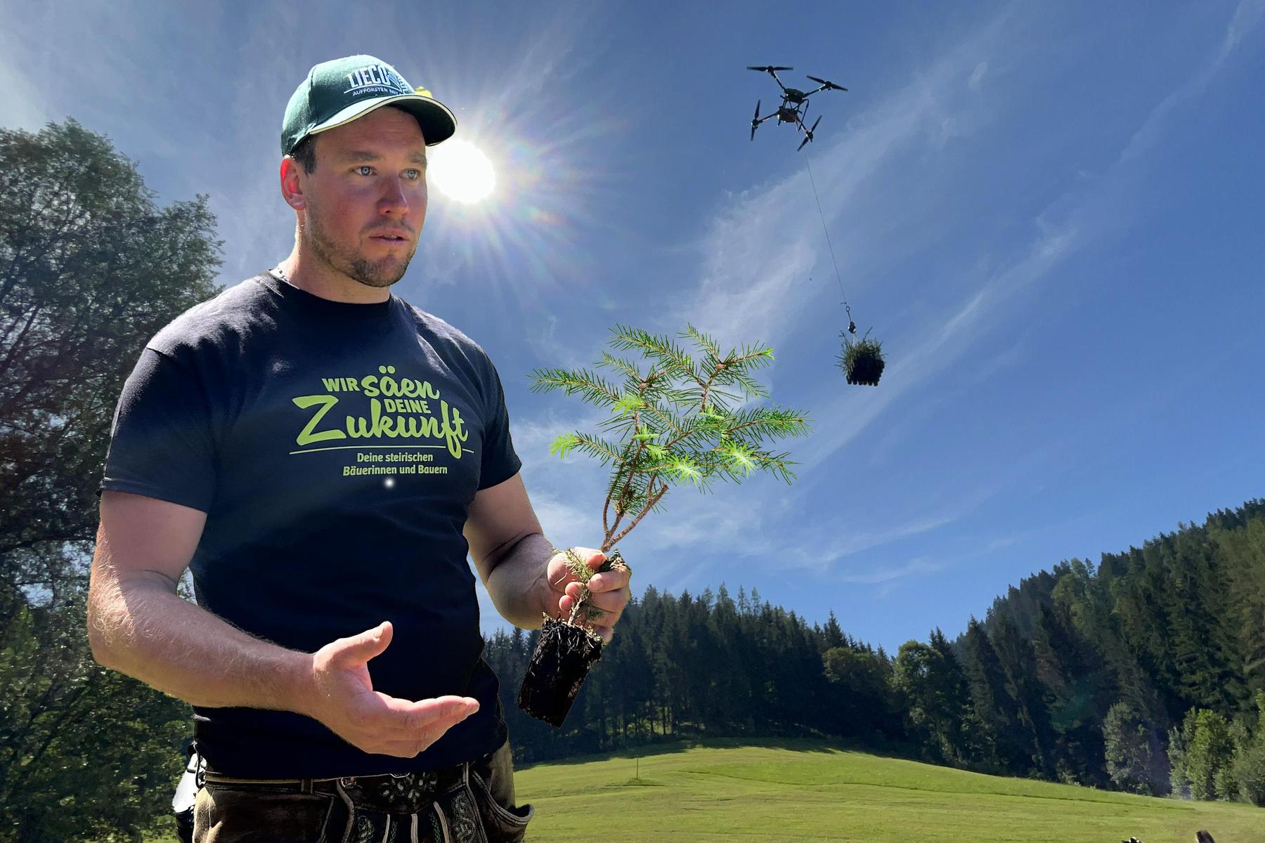 Einödmoarhof in St. Michael: So helfen Drohnen und Handy-Apps in der Forstwirtschaft