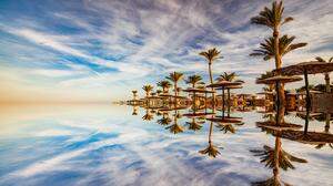 Die Strände des ägyptischen Badeorts Hurghada sind ein beliebtes Reiseziel