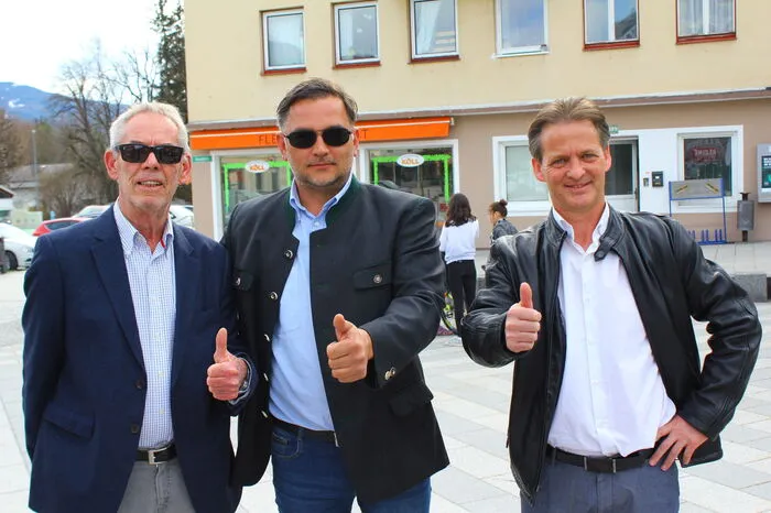 Waren über den Erfolg der 67 Prozent Neinstimmen hocherfreut: Biss-Vize Helmut Gassner, Rottenmanns Bürgermeister Alfred Bernhard und Biss-Chef Michael Fölsner