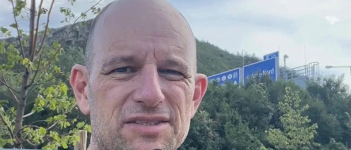 Thomas Pilch nördlich von Graz auf dem Weg Richtung Maribor