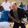 Prinz William nahm am ersten Tag seines Südafrika-Besuchs an einer Rugby-Trainingseinheit teil