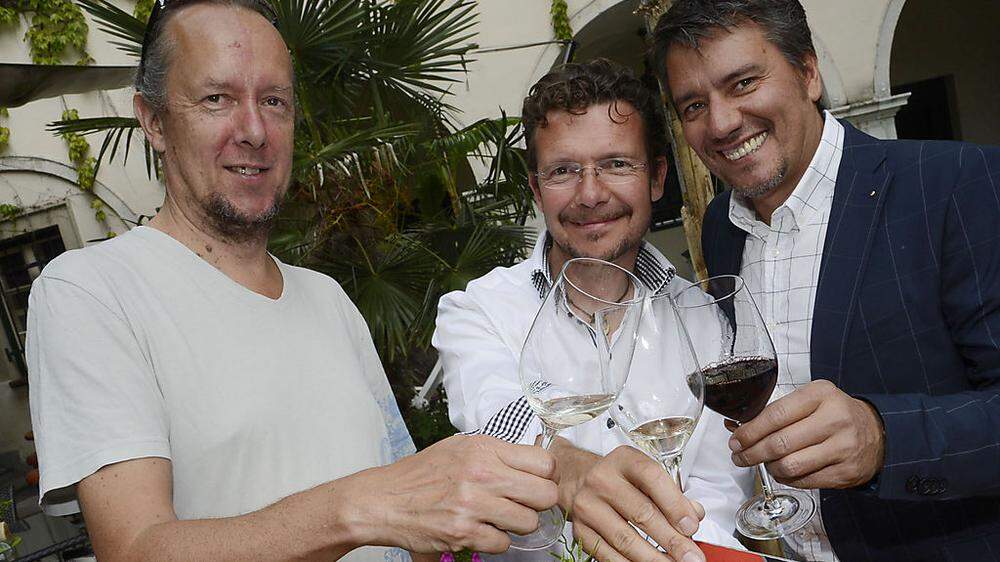 Die Wein-Macher: Dietmar Seywald, Charly Aichberger und Georg Mathiesl