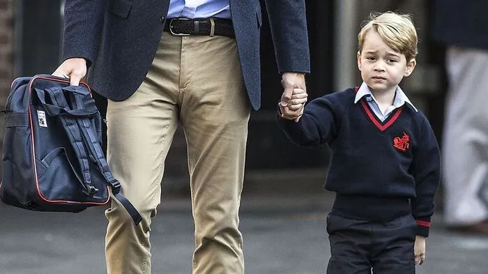 George an seinem ersten Schultag