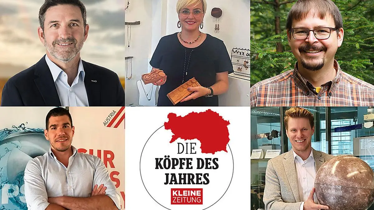 Von links oben im Uhrzeigersinn: Thomas Lorber, Sophie Reinisch, Florian Krammer, Martin Reiss und Thomas Grießler